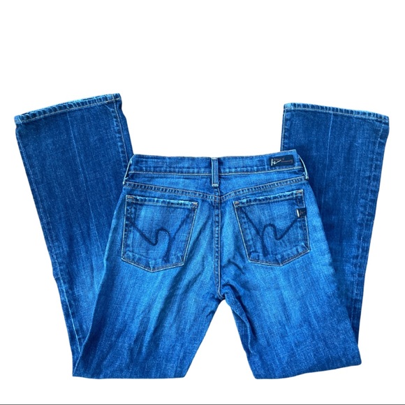 Citizens of Humanity Dita Petite Bootcut Medium Wash Low Rise Jean - Picture 2 of 4